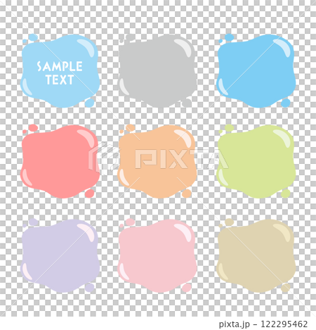 液體裝飾插畫素材 122295462