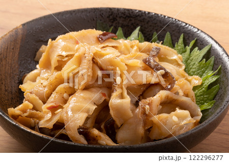 ホタテ貝ひも 中華あえ ホタテ貝ひも 中華あえ 122296277