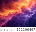Vibrant cosmic colors blend in an ethereal nebula. Generative AI 122296497