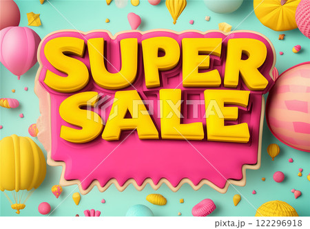 Banner template for advertising discounts 122296918