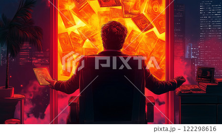 ビットコイン長者 122298616