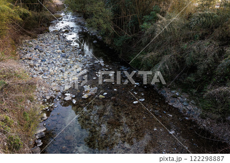 川の流れ　静かで清らかな自然美 122298887