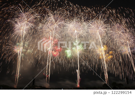 2011年 酒田花火ショー ワイドスターマイン 122299154