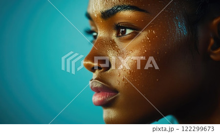 Determined Athlete Cooling Down After Run 122299673