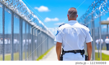 Surveillance by Prison Guard in Correctional Facility Surveillance by Prison Guard in Correctional Facility 122300069