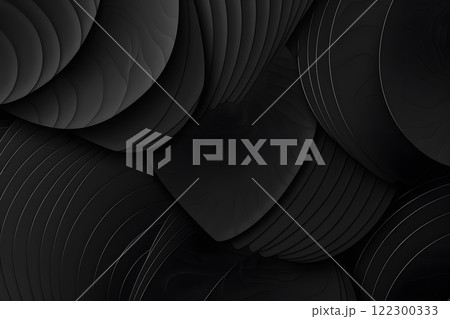 Modern design with black shapes and contemporary aesthetic 122300333