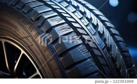 スタンダードタイヤのディテールが際立つクローズアップ1 122301009