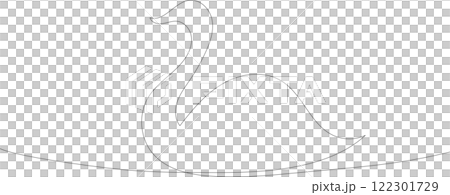 簡單的天鵝線描 122301729