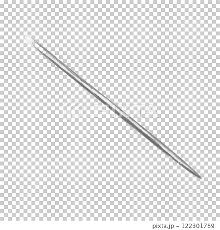 Watercolor illustration of metallic sewing needle with detailed texture. Perfect for crafting, embroidery, tailoring, DIY projects, creative designs, sewing kits, handmade art, textile-related themes Watercolor illustration of metallic sewing needle with detailed texture. Perfect for crafting, embroidery, tailoring, DIY projects, creative designs, sewing kits, handmade art, textile-related themes 122301789
