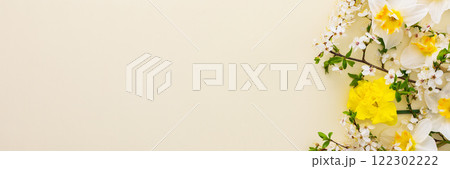 Festive background with spring flowers 122302222