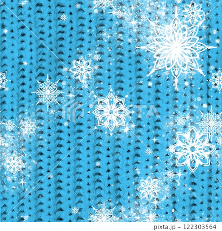Seamless wallpaper with the texture of a knitted wool scarf.  122303564