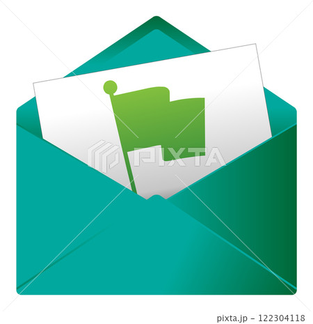 Pictogram for a message or invitation 122304118