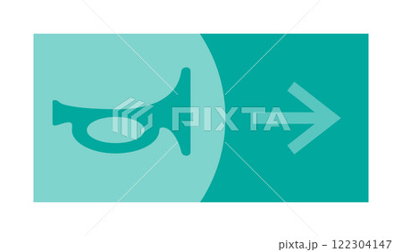 Direction sign on a panel Direction sign on a panel 122304147