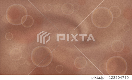 Warm brown background featuring soft swirling patterns, glowing circular bokeh, and a textured grain overlay. 122304750