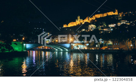 Lights of Tbilisi at night 122304858