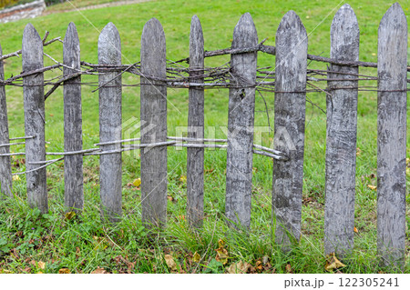 Weathered Wooden Fence 122305241