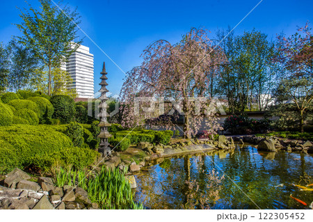 Decorative feets in Japanese garden in Kaiserslautern 122305452