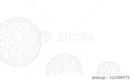 Technology abstract background. Dots connected by lines. Minimalist mesh backdrop. Abstract polygonal shape. 122306772