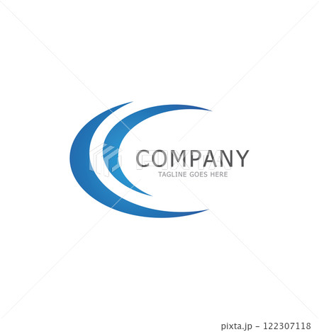 water wave letter c logo vector icon water wave letter c logo vector icon 122307118