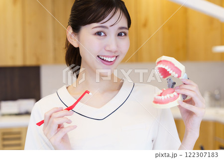 健康な歯をイメージしたポートレート 健康な歯をイメージしたポートレート 122307183