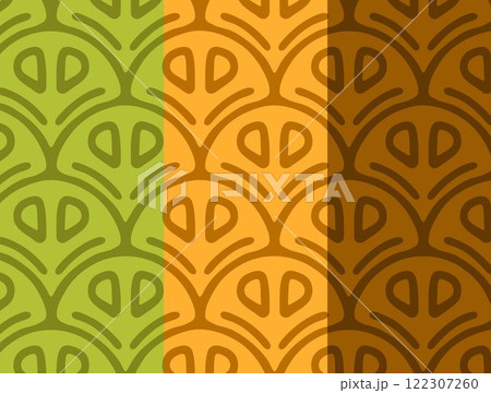 Seamless Ornamental Leaf Pattern Seamless Ornamental Leaf Pattern 122307260