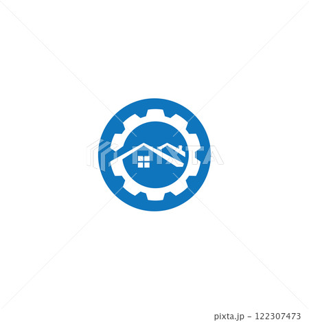 home service logo design vector illustration home gear logo template home service logo design vector illustration home gear logo template 122307473