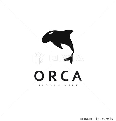 orca killer whale logo icon vector orca killer whale logo icon vector 122307615