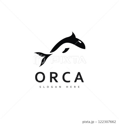 orca killer whale logo icon vector orca killer whale logo icon vector 122307662