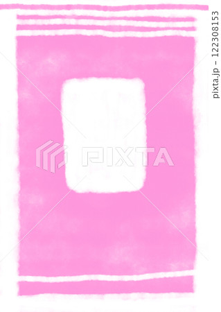 イラスト素材: ピンク背景の抽象画　線あり（斑） 122308153