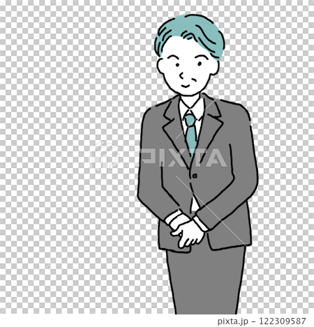 ビジネスマンイラスト ビジネスマンイラスト 122309587