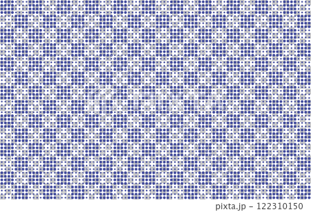 Modern Japanese pattern [Checkered pattern] Dots, seamless, Edo Komon 122310150