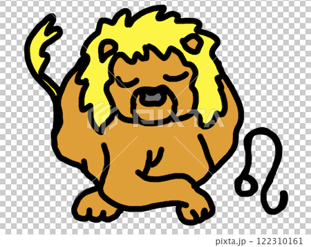 鉛筆画風の星座のイラスト 122310161