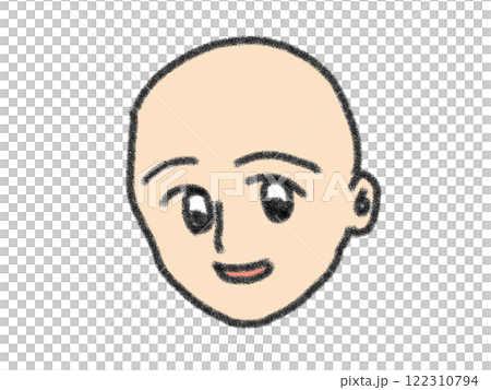 Pencil drawing style face illustration 122310794