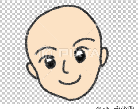 Pencil drawing style face illustration 122310795