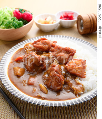 から揚げカレー 122311596