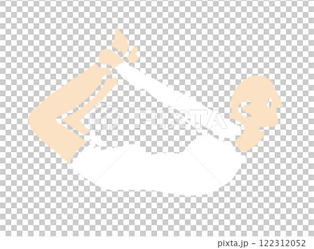 Illustration of yoga poses in pencil style 122312052