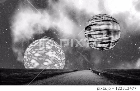 strange planets in the distance strange planets in the distance 122312477