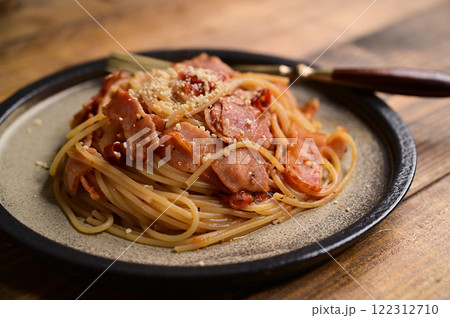 トマトとベーコンのパスタ トマトとベーコンのパスタ 122312710