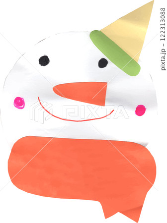 子供のゆきだるまの制作 子供のゆきだるまの制作 122313088
