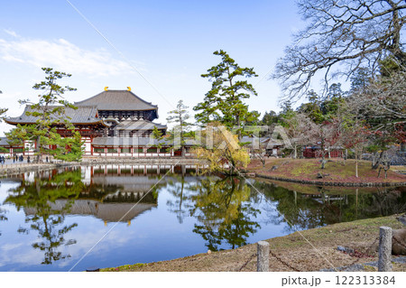 東大寺　中門と大仏殿 122313384