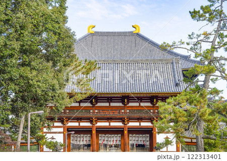 東大寺　中門と大仏殿 122313401