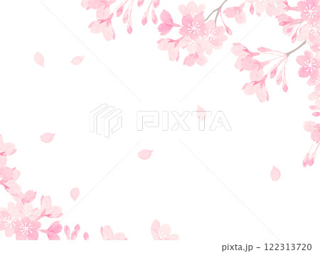 桜満開の背景素材 桜満開の背景素材 122313720