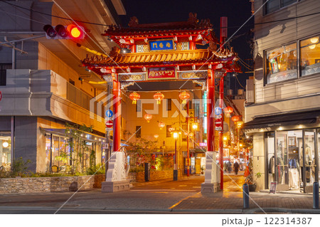 神戸の中華街　夜の南京町　海栄門 122314387