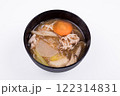 内側の黒いお椀の豚汁 122314831