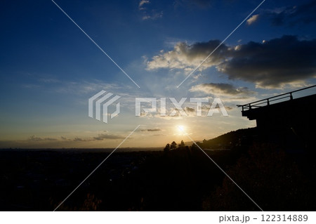 箕面公園の箕面観光ホテルからの眺望（大阪市箕面市） 122314889