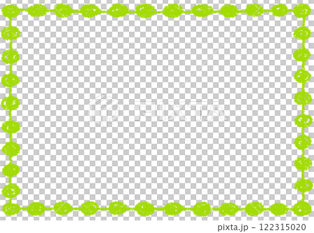 手描きのクレヨン素材　背景　北欧風のモダンなフレーム 122315020