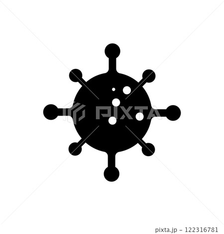 Virus icon logo design template isolated illustration Virus icon logo design template isolated illustration 122316781