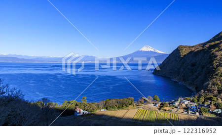 煌めきの丘の富士山 122316952