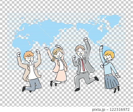 グローバルなビジネスのイラスト 122316972