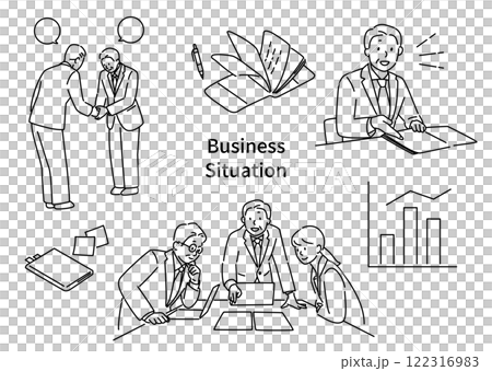 資深男士與年輕員工的商務場景 122316983